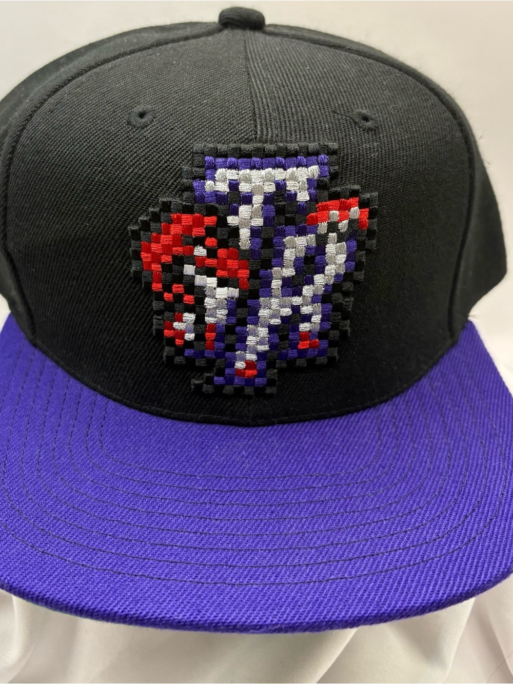 Toronto Raptors Mitchell & Ness NBA  8 Bit Two-Tone SnapBack Hat